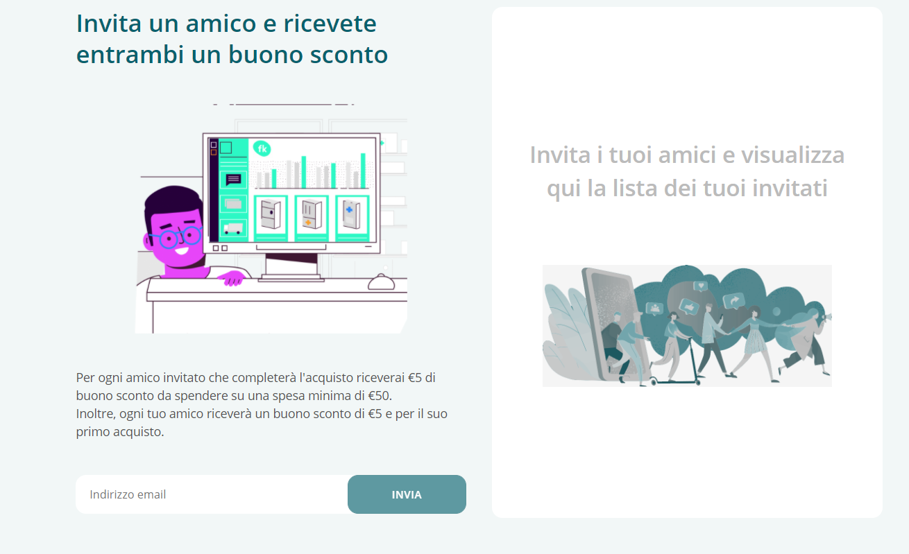 Immagine Invita un amico Sconti extra per Tutti