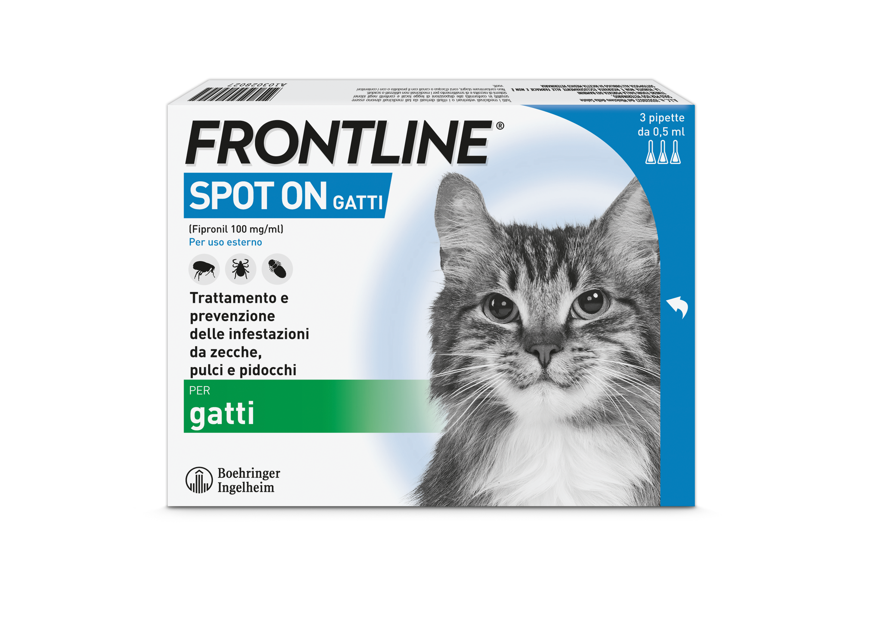 FRONTLINE*3PIP GATTI - Farmacianuova.eu