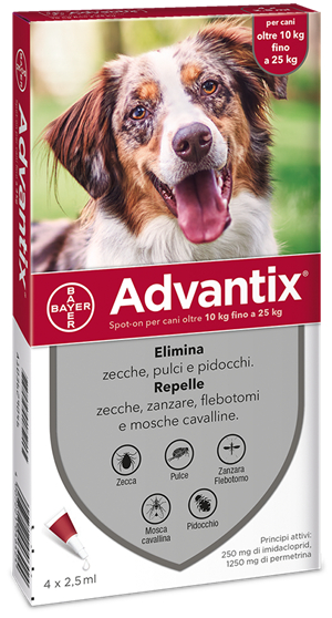 ADVANTIX SPOT ON*4PIP 10-25KG - Farmacianuova.eu