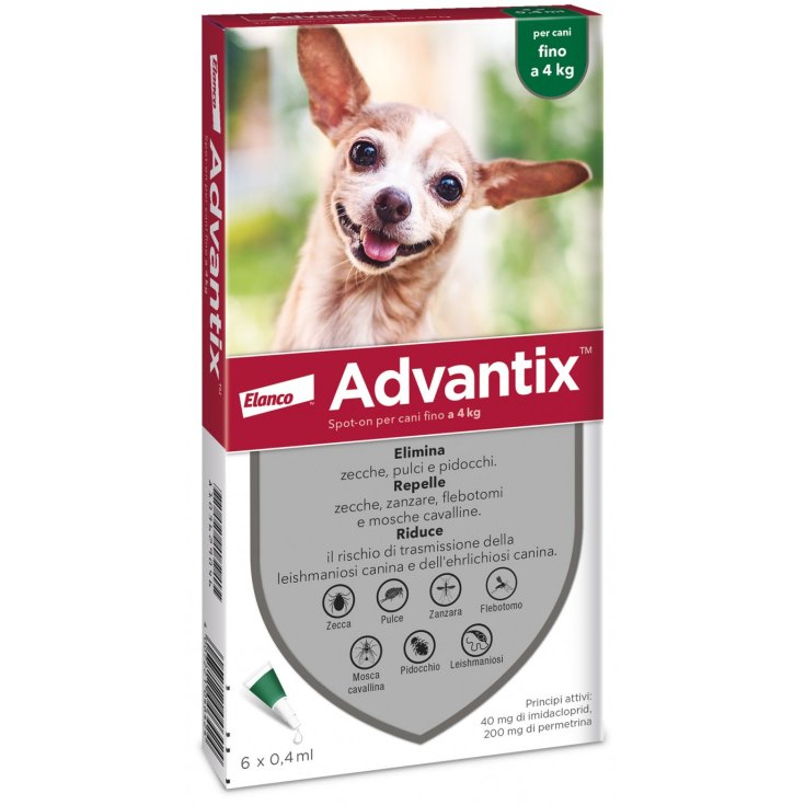 ADVANTIX SPOT ON*6PIP 0-4KG - Farmacianuova.eu