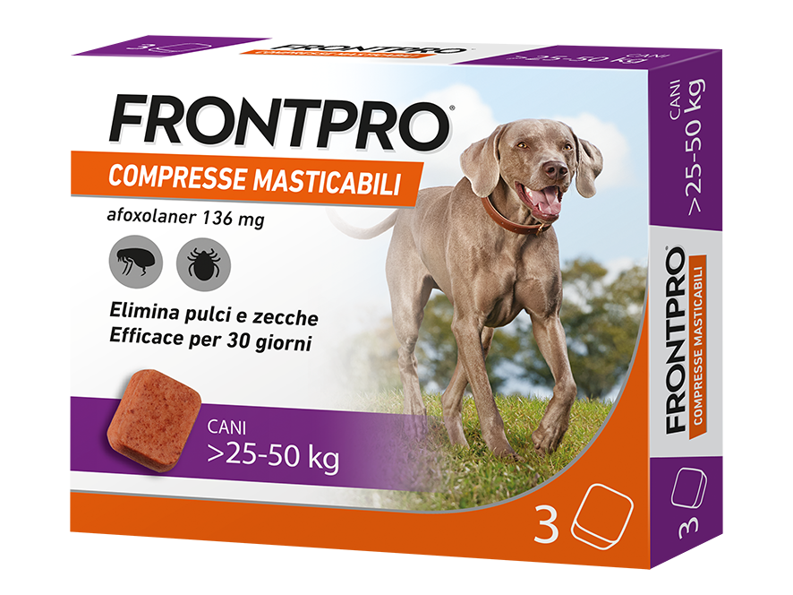 FRONTPRO*3CPR 25-50KG 136MG - Farmacianuova.eu