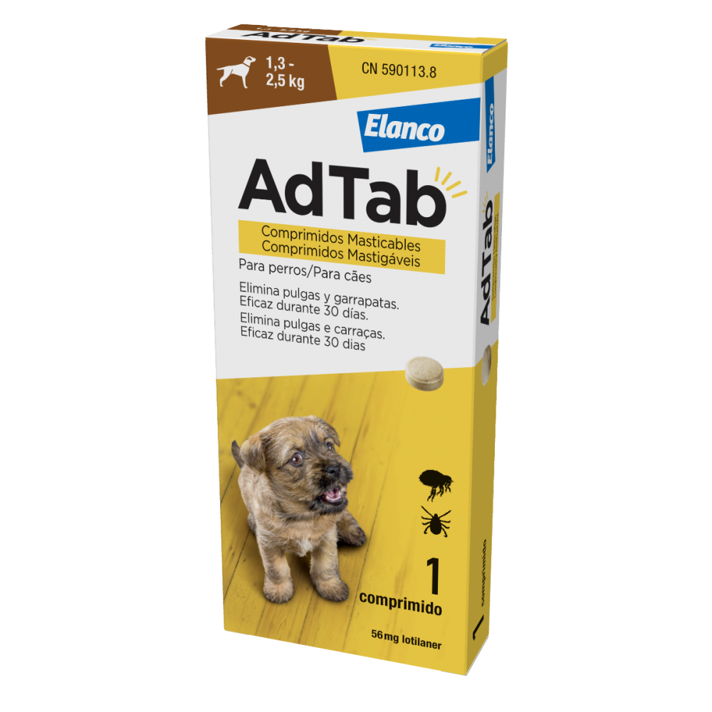 ADTAB*3CPR 56MG CANI 1,3-2,5KG - Farmacianuova.eu