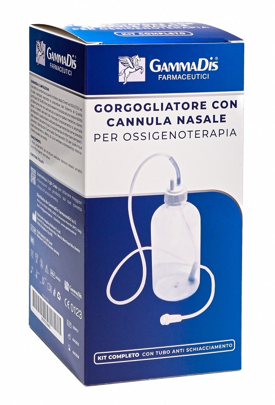 GORGOGLIATORE PER OSSIGENOTERAPIA CON OCCHIALE + CANNULA NASALE GAMMADIS - Farmacianuova.eu