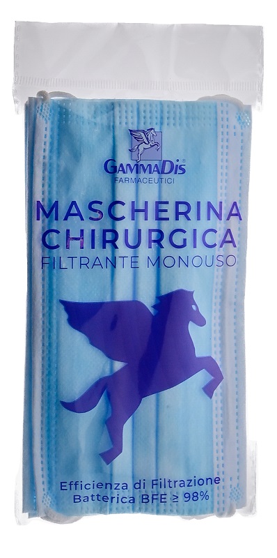 MASCHERINA CHIRURGICA 3 PEZZI GAMMADIS - Farmacianuova.eu