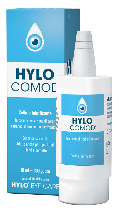 HYLO-COMOD GOCCE OCULARI IALURONATO DI SODIO 0,1%  FLACONCINO 10 ML - Farmacianuova.eu