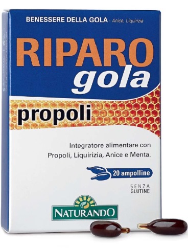 RIPARO GOLA PROPOLI 20 AMPOLLE BEVIBILI - Farmacianuova.eu