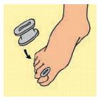 DIVARICATORE PER DITA DEI PIEDI GEL TOE SEPARATOR M - Farmacianuova.eu