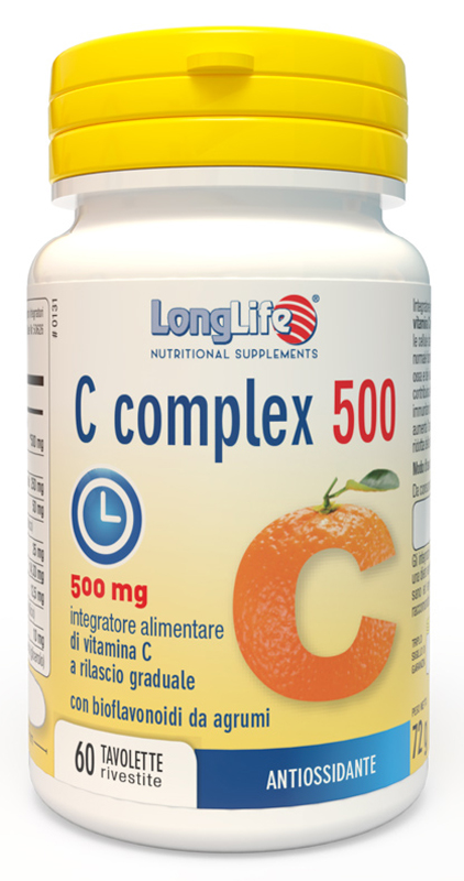 LONGLIFE C COMPLEX 500 TIME RELEASED 60 TAVOLETTE RIVESTITE - Farmacianuova.eu