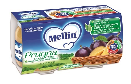 MELLIN OMOGENEIZZATO PRUGNA MELA 100 G 2 PEZZI - Farmacianuova.eu