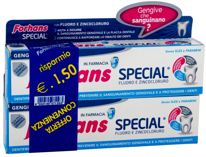 FORHANS SP DENTIF 2X75ML - Farmacianuova.eu