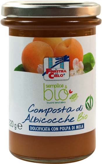 COMPOSTA DI ALBICOCCA CON POLPA DI MELA BIO 320 G - Farmacianuova.eu