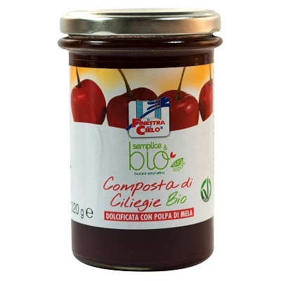 COMPOSTA DI CILIEGIE CON POLPA DI MELA BIO 320 G - Farmacianuova.eu