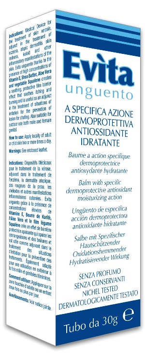 EVITA UNGUENTO A SPECIFICA AZIONE DERMOPROTETTIVA ANTIOSSIDANTE IDRATANTE 30 ML - Farmacianuova.eu