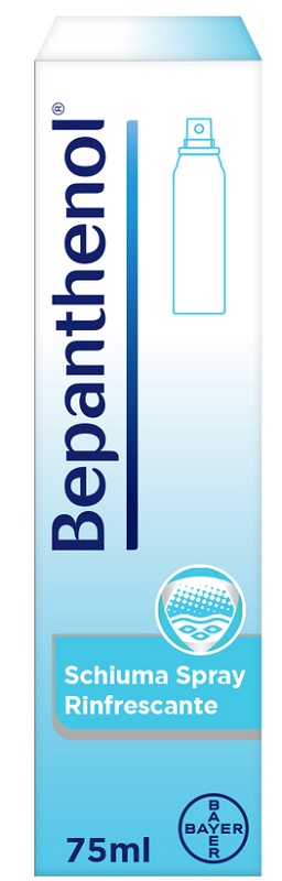 SCHIUMA SPRAY RINFRESCANTE BEPANTHENOL 75ML - Farmacianuova.eu