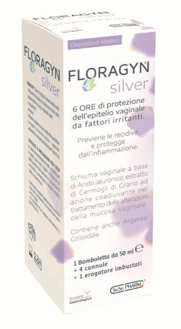 FLORAGYN SILVER SCHIUMA VAGINALE CON ARGENTO COLLOIDALE 50 ML - Farmacianuova.eu