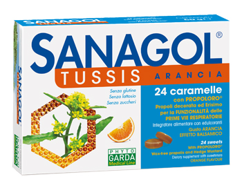 SANAGOL TUSSIS ARANCIA 24 CARAMELLE - Farmacianuova.eu