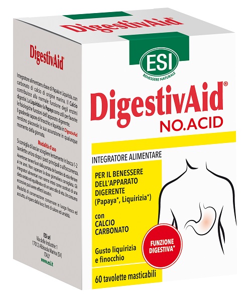 ESI DIGESTIVAID NO ACID 60 TAVOLETTE - Farmacianuova.eu