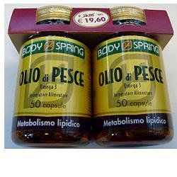 BODY SPRING OLIO DI PESCE OMEGA 3 CONFEZIONE BIPACK 50 CAPSULE X 2 - Farmacianuova.eu