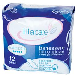 ILLA CARE ASSORBENTE NOTTE EXTRA 12 PEZZI - Farmacianuova.eu