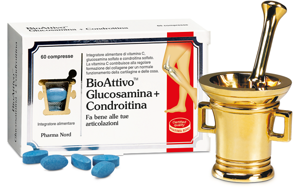 BIOATTIVO GLUCOSAMINA + CONDROITINA 60 COMPRESSE - Farmacianuova.eu