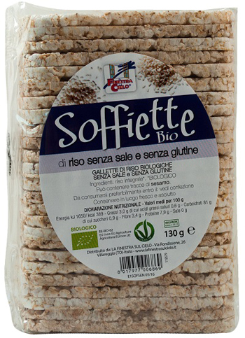 SOFFIETTE BIO SENZA SALE E SENZA GLUTINE 130 G - Farmacianuova.eu