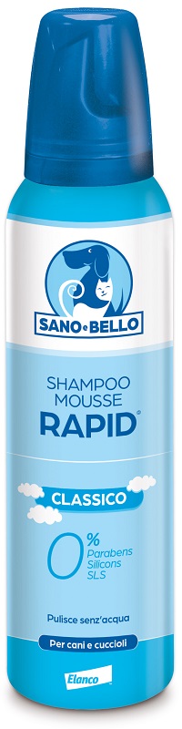 SANO E BELLO SHAMPOO MOUSSE RAPID CLASSICO FLACONE 300 ML PER LAVAGGIO SENZ'ACQUA - Farmacianuova.eu