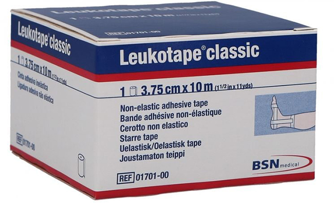 LEUKOTAPE BENDA ANELASTICA PER BENDAGGI FUNZIONALI 3,75X100 CM - Farmacianuova.eu
