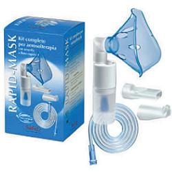 KIT COMPLETO PRONTEX RAPID MASK PER AEROSOLTERAPIA CON AMPOLLA PLASTICA +MASCHERA PER ADULTI +TUBO PRESSIONE +ACCESSORIO NASALE +BOCCHERUOLA - Farmacianuova.eu