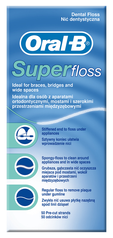 ORALB SUPERFLOSS FILO INTERDENTALE 50 FILI - Farmacianuova.eu
