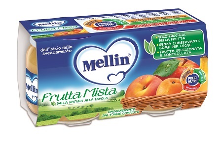 MELLIN OMOGENEIZZATO FRUTTA MISTA 100 G 2 PEZZI - Farmacianuova.eu