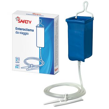 ENTEROCLISMA DA VIAGGIO KLISTER IN GOMMA CON CANNULA ANALE EVAGINALE 2 LITRI - Farmacianuova.eu