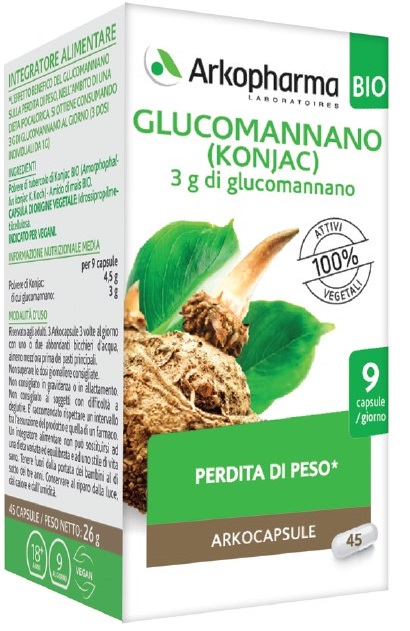 ARKO CAPSULE GLUCOMANNANO BIO 45 CAPSULE - Farmacianuova.eu