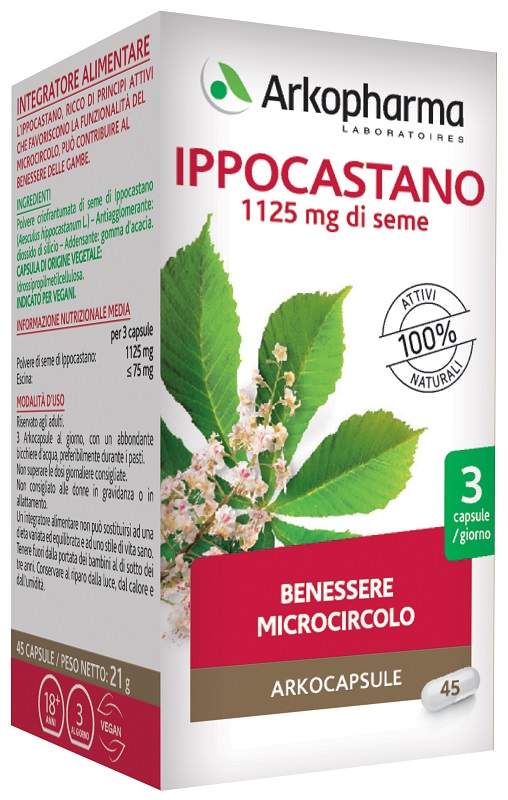 ARKO CAPSULE IPPOCASTANO BIO 45 CAPSULE - Farmacianuova.eu