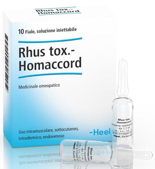 HEEL RHUS TOXICODENDRON HOMACCORD 10 FIALE DA 1,1 ML L'UNA - Farmacianuova.eu