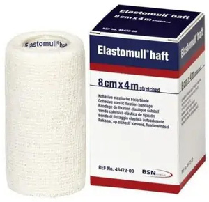 BENDA ELASTICA AUTOADESIVA ELASTOMULL HAFT BLU 8X400 CM - Farmacianuova.eu