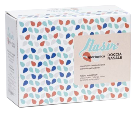 NASIR LAVAGGIO NASALE SOLUZIONE IPERTONICA KIT COMPOSTO DA 3 SACCHE 250 ML + 3 BLISTER - Farmacianuova.eu