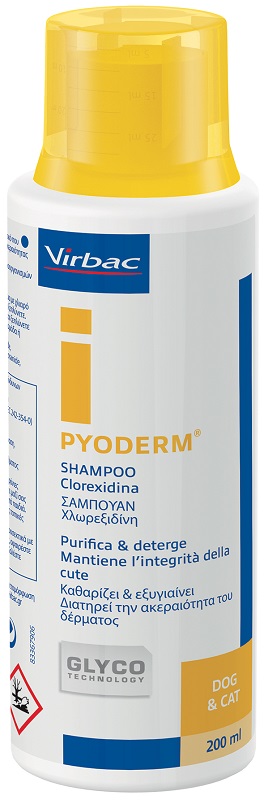 PYODERM SHAMPOO CLOREXIDINA PURIFICA E DETERGE CANE E GATTO 200 ML - Farmacianuova.eu