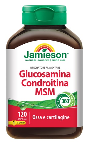 JAMIESON GLUCOSAMINA CONDROITINA MSM 120 COMPRESSE - Farmacianuova.eu