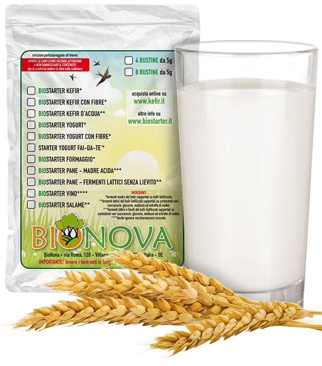 BIOSTARTER PER KEFIR 4 X 5 G - Farmacianuova.eu