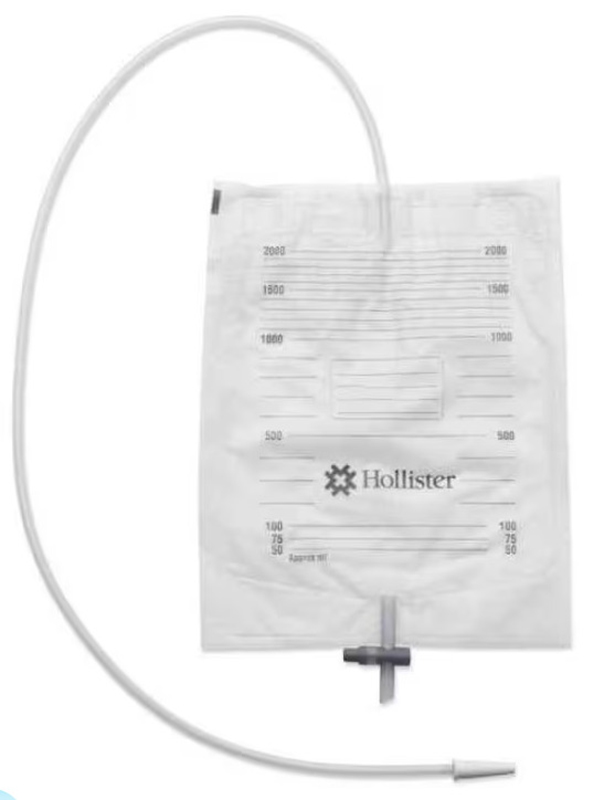 SACCA URINA DA LETTO STANDARD MONOUSO HOLLISTER LUNGHEZZA TUBO 90CM CAPACITA' 2L GRADUATA 30 PEZZI - Farmacianuova.eu