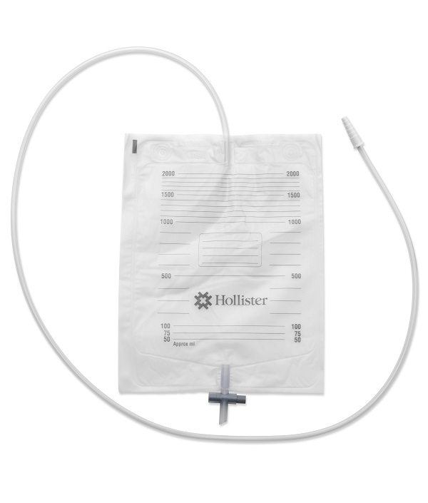 SACCA URINA DA LETTO HOLLISTER CON ANTIREFLUSSO E RUBINETTO DI SCARICO TUBO 130 CM 30 PEZZI - Farmacianuova.eu