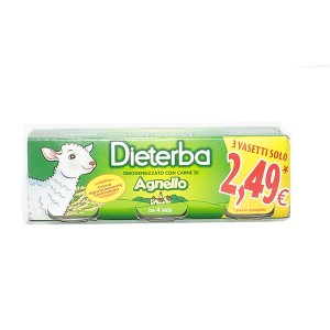 DIETERBA OMOGENEIZZATO AGNELLO 3 PEZZI 80 G - Farmacianuova.eu