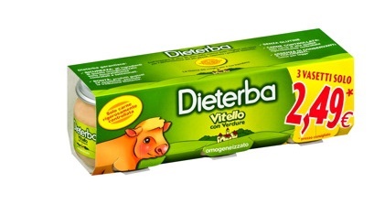 DIETERBA OMOGENEIZZATO VITELLO 3 PEZZI 80 G - Farmacianuova.eu