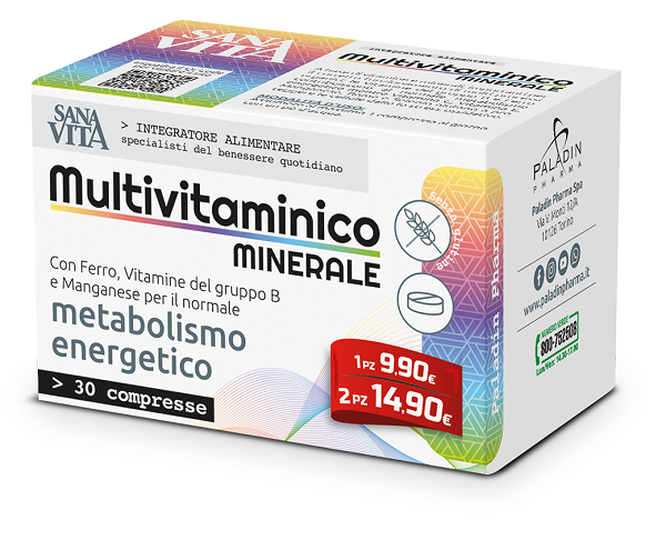 SANAVITA MULTIVITAMINICO MINERALE 30 COMPRESSE - Farmacianuova.eu