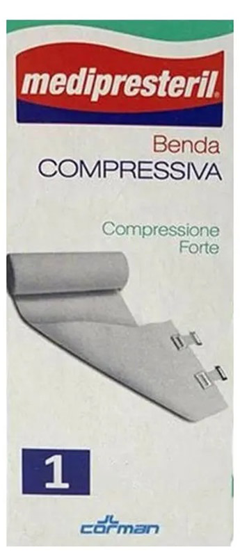 BENDA MEDIPRESTERIL COMPRESSIONE FORTE M4,5X10CM TESI - Farmacianuova.eu