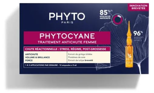 PHYTO PHYTOCYANE TRATTAMENTO ANTICADUTA CAPELLI DONNA 12 FIALE 7,5 ML - Farmacianuova.eu