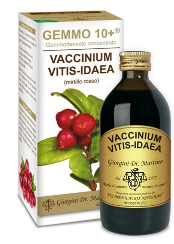 GEMMO 10+ MIRTILLO ROSSO LIQUIDO ANALCOLICO 200 ML - Farmacianuova.eu