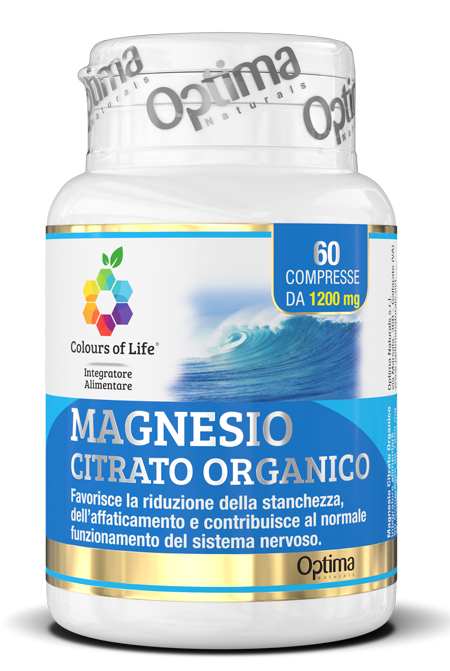 COLOURS OF LIFE MAGNESIO CITRATO ORGANICO 60 COMPRESSE 1200 MG - Farmacianuova.eu