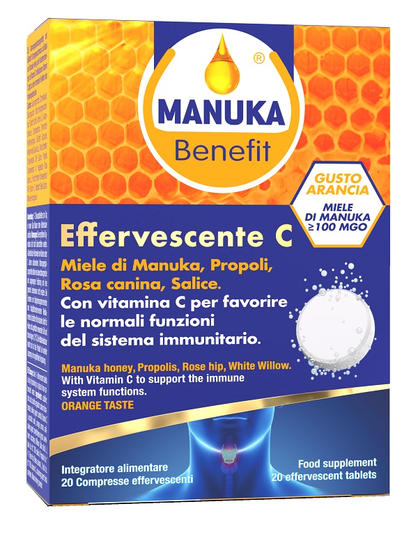 MANUKA BENEFIT EFFERVESCENTE C 20 COMPRESSE - Farmacianuova.eu