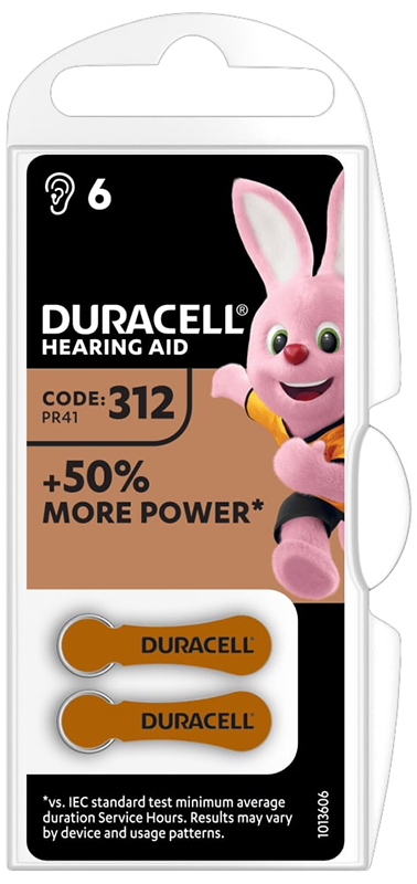 DURACELL EASY TAB 312 MARRONE BATTERIA PER APPARECCHIO ACUSTICO - Farmacianuova.eu